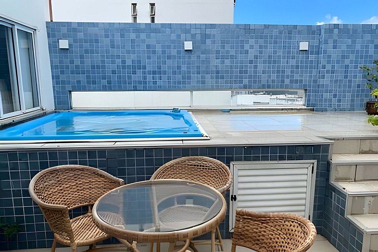 Linda cobertura vista mar no Rio Vermelho