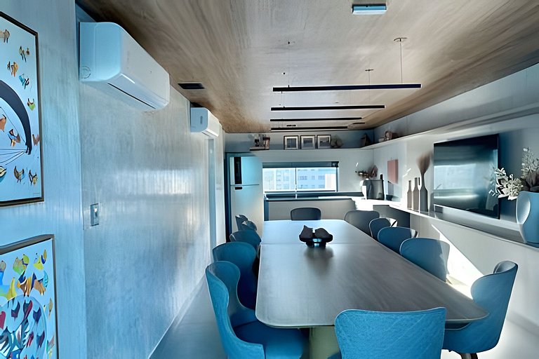 Lindo studio com vista mar