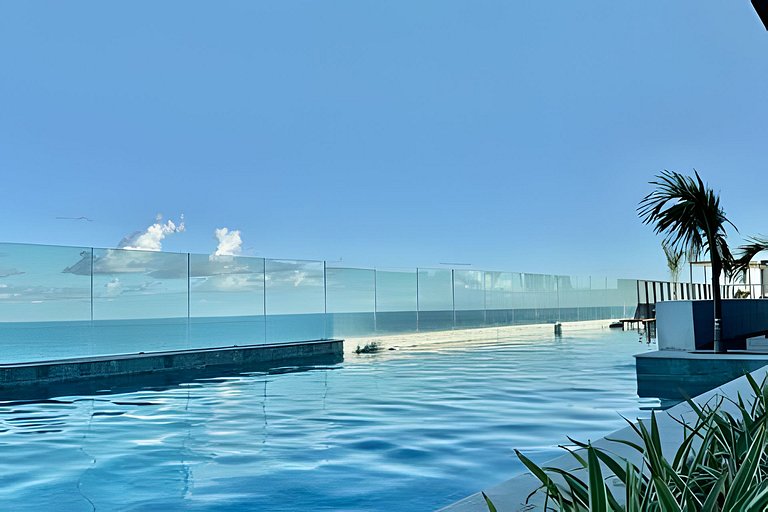 Lindo studio com vista mar