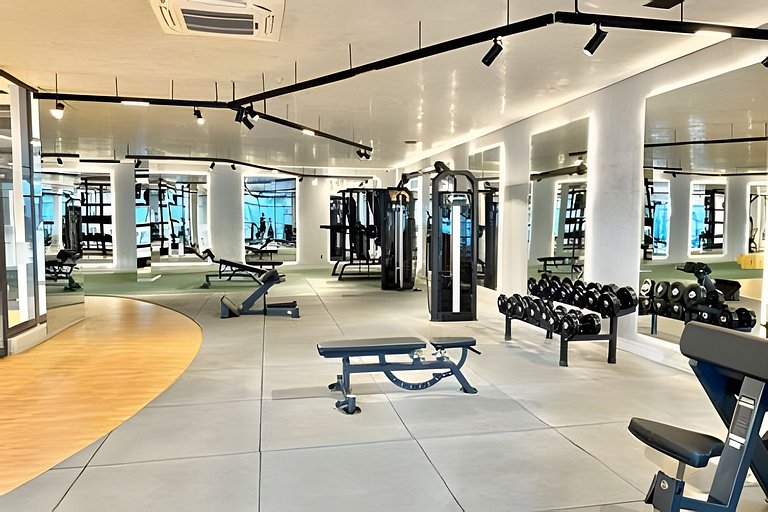 Lindo studio com vista mar