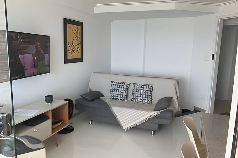 Duplex - vista panorâmica  mar, piscina