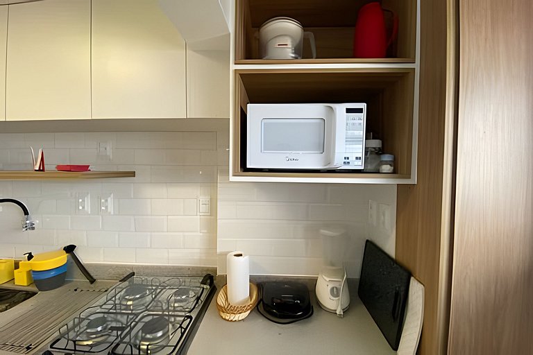 Duplex - vista panorâmica  mar, piscina