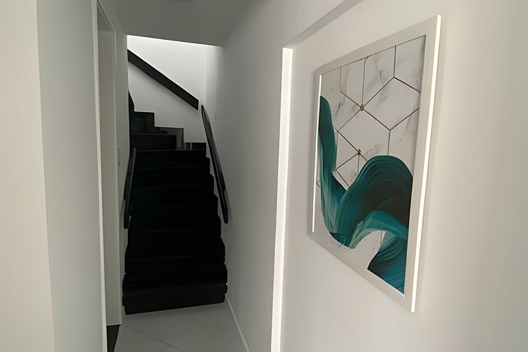 Duplex - vista panorâmica  mar, piscina