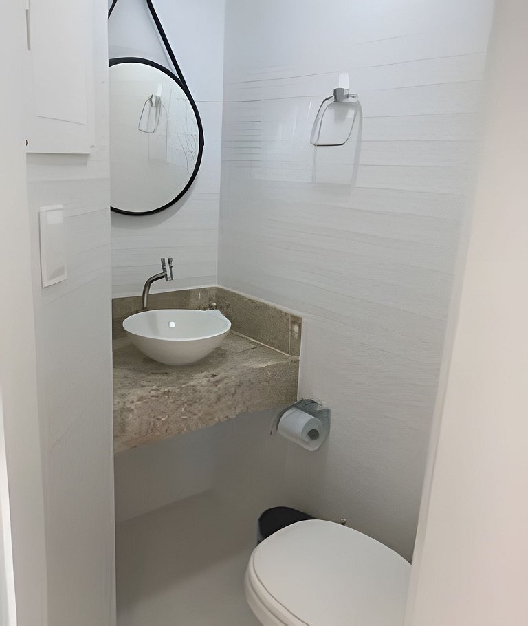 Duplex - vista panorâmica  mar, piscina