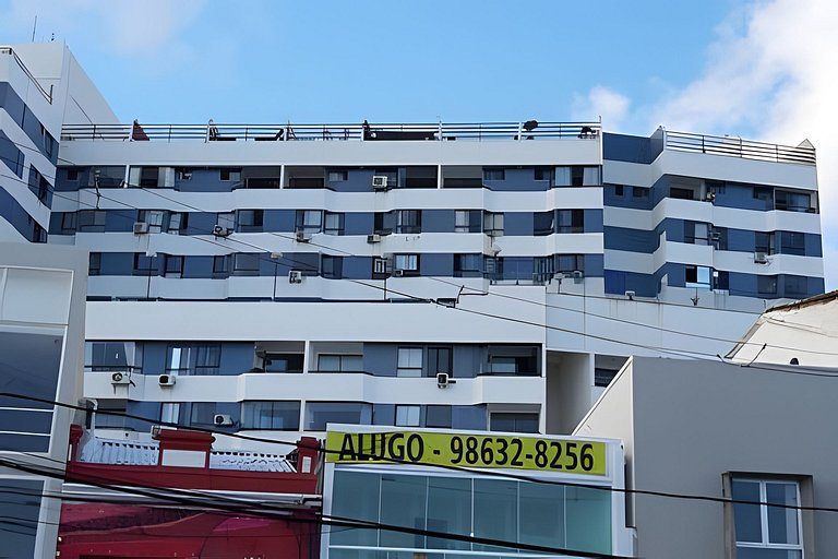 Duplex - vista panorâmica  mar, piscina