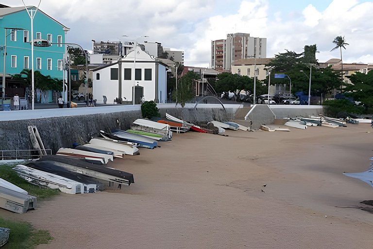 Duplex - vista panorâmica  mar, piscina