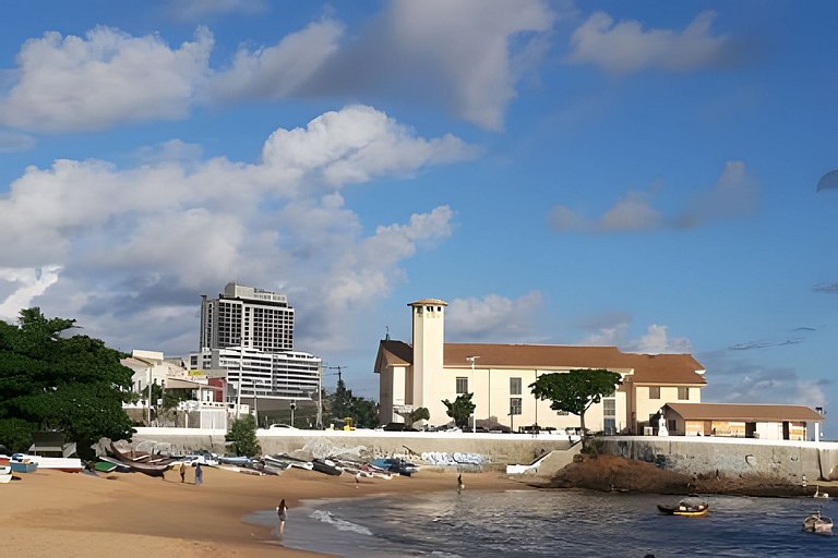 Duplex - vista panorâmica  mar, piscina