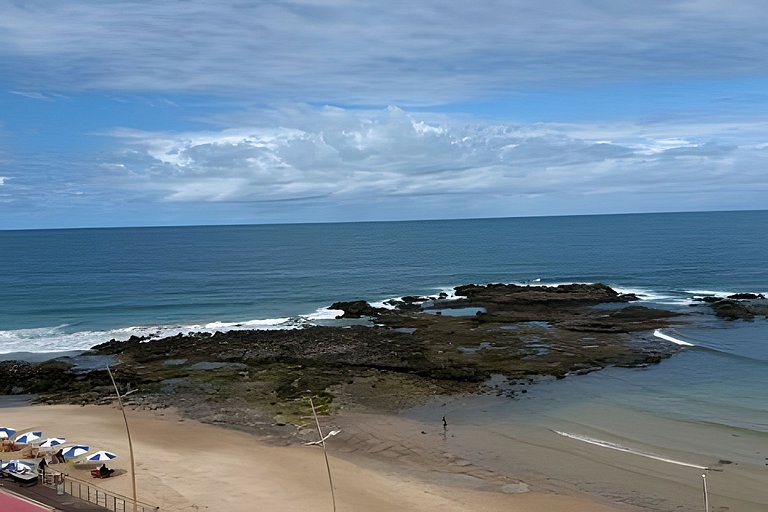 No coração do Carnaval! Apartamento em Ondina com vista para
