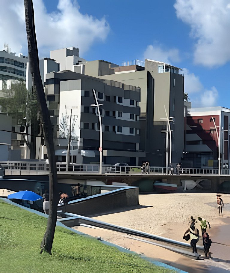 No coração do Carnaval! Apartamento em Ondina com vista para