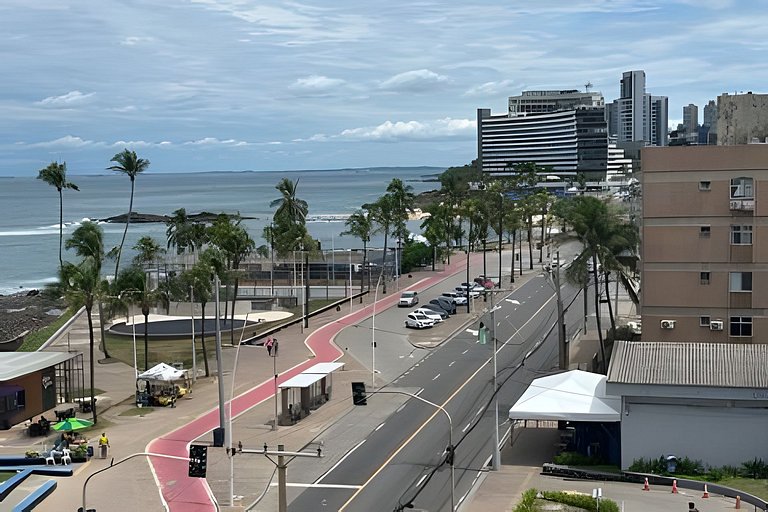 No coração do Carnaval! Apartamento em Ondina com vista para