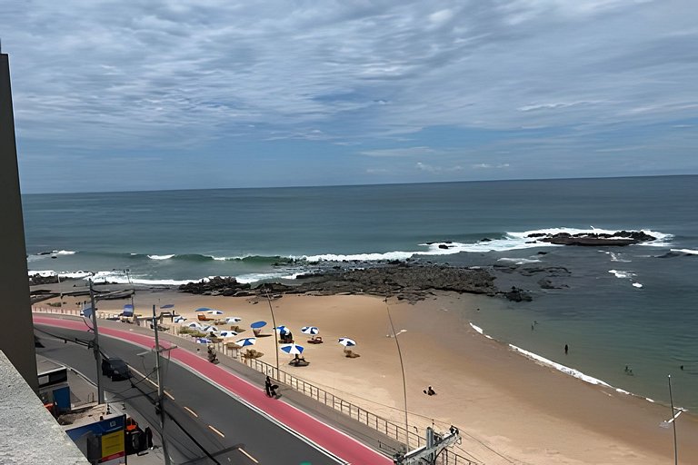 No coração do Carnaval! Apartamento em Ondina com vista para