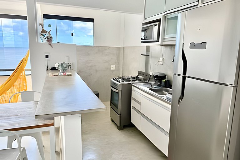 Duplex vista mar cheio de estilo rio vermelho