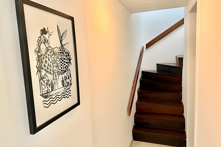 Duplex vista mar cheio de estilo rio vermelho