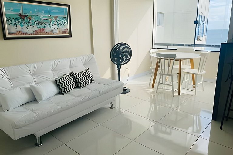 Duplex para 4 pessoas com vista mar