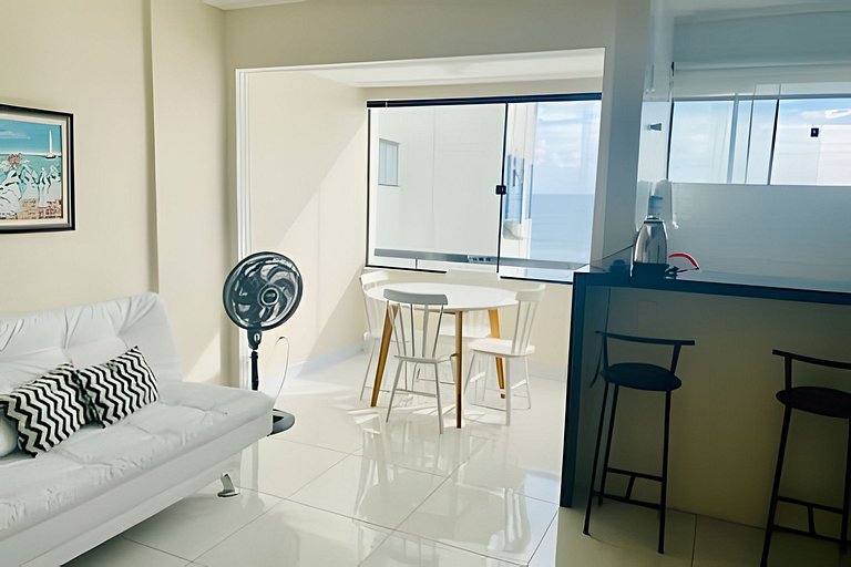 Duplex para 4 pessoas com vista mar