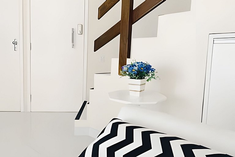 Duplex para 4 pessoas com vista mar