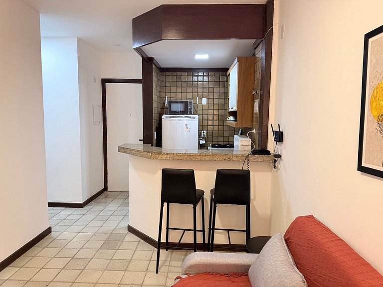 No coração do Carnaval! Apartamento em Ondina com vista para