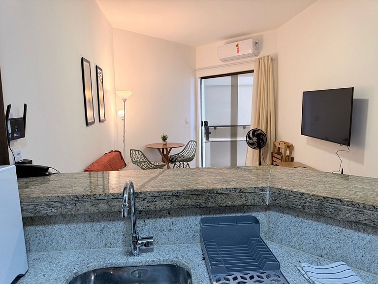 No coração do Carnaval! Apartamento em Ondina com vista para