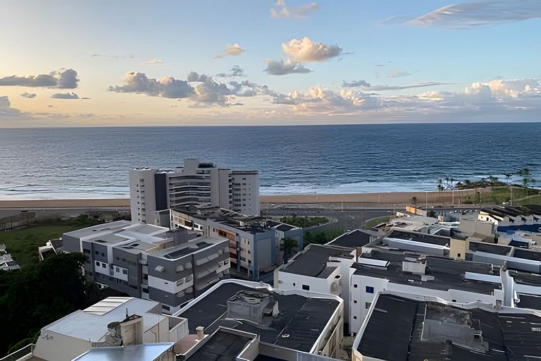 Apartamento com vista mar incrível e piscina