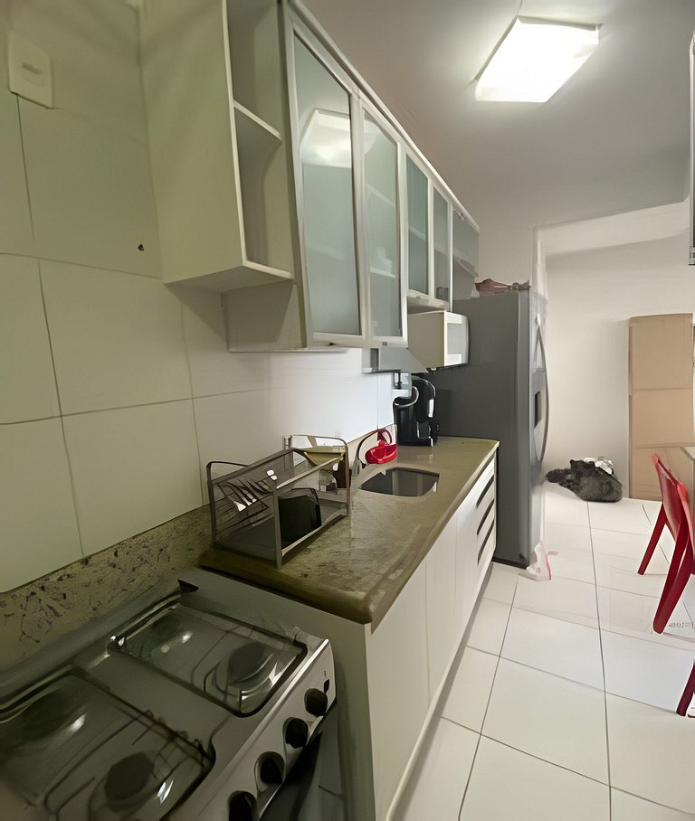 Apartamento com vista mar incrível e piscina