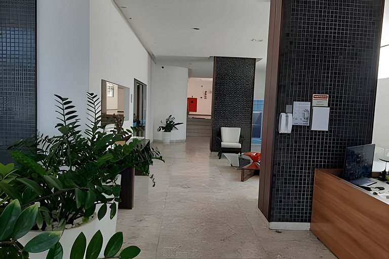 Apartamento com vista mar incrível e piscina