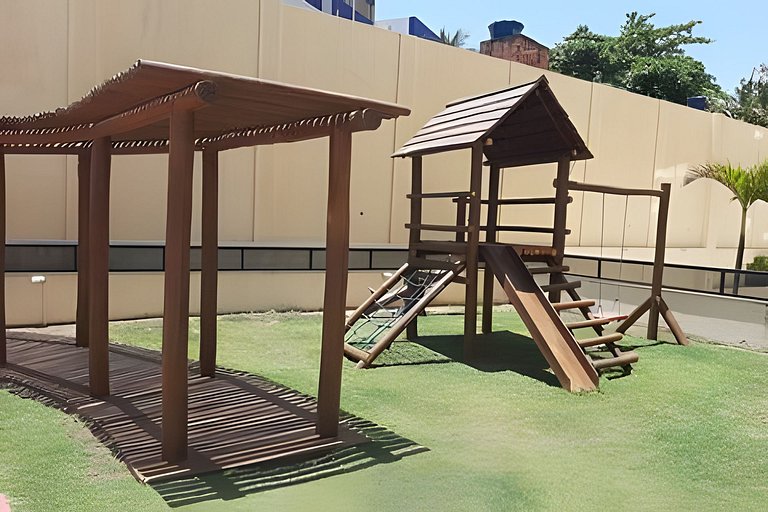 Apartamento com vista mar incrível e piscina