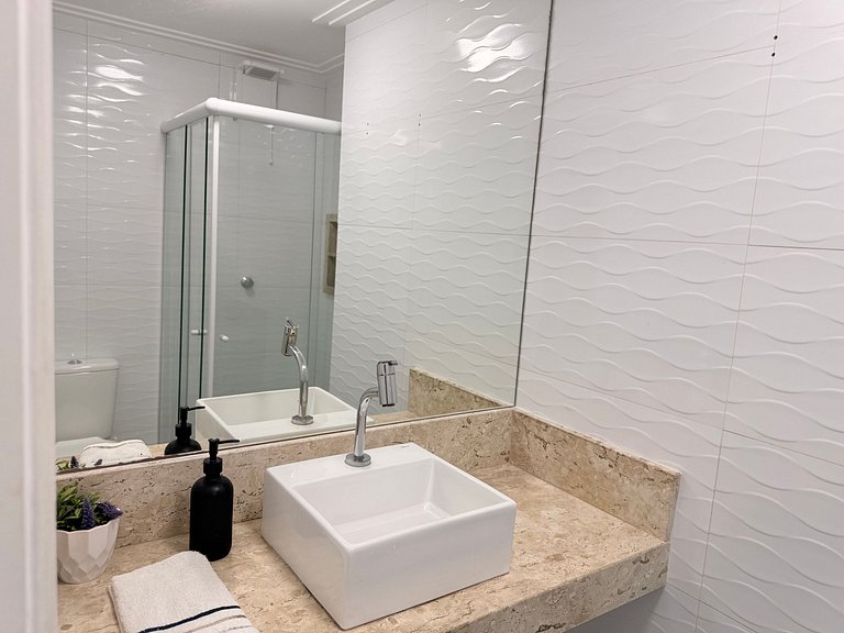 Duplex para 4 pessoas com vista mar