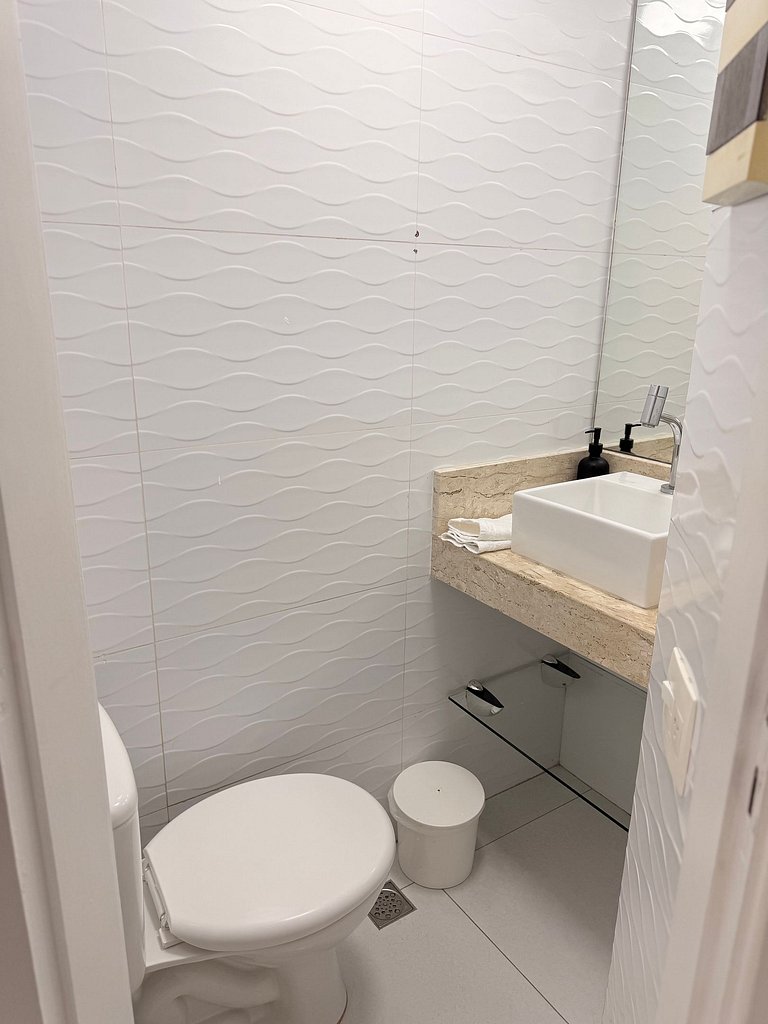 Duplex para 4 pessoas com vista mar