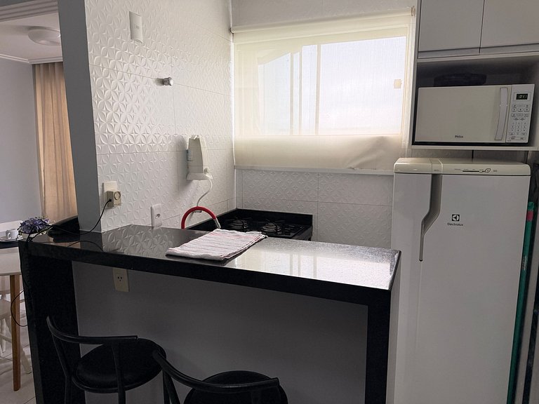 Duplex para 4 pessoas com vista mar