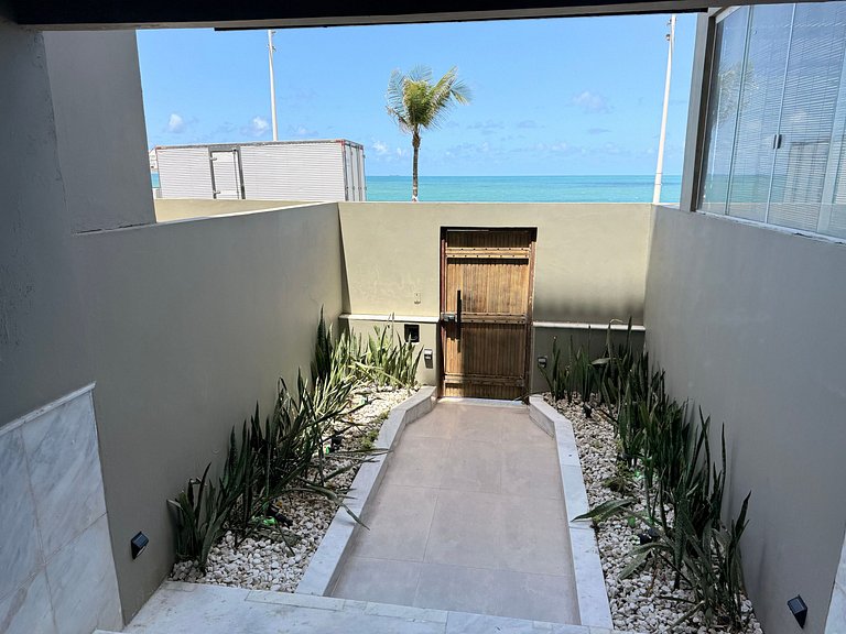 Vista mar deslumbrante, próximo do farol da Barra