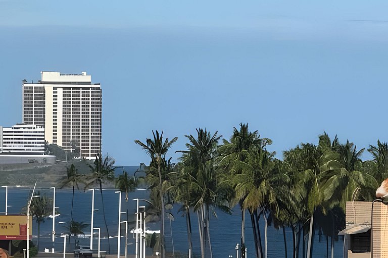 Vista para o mar e conforto na Barra