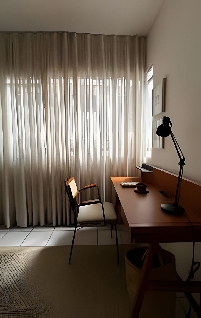 Apartamento com decoração sofisticada no Rio Vermelho