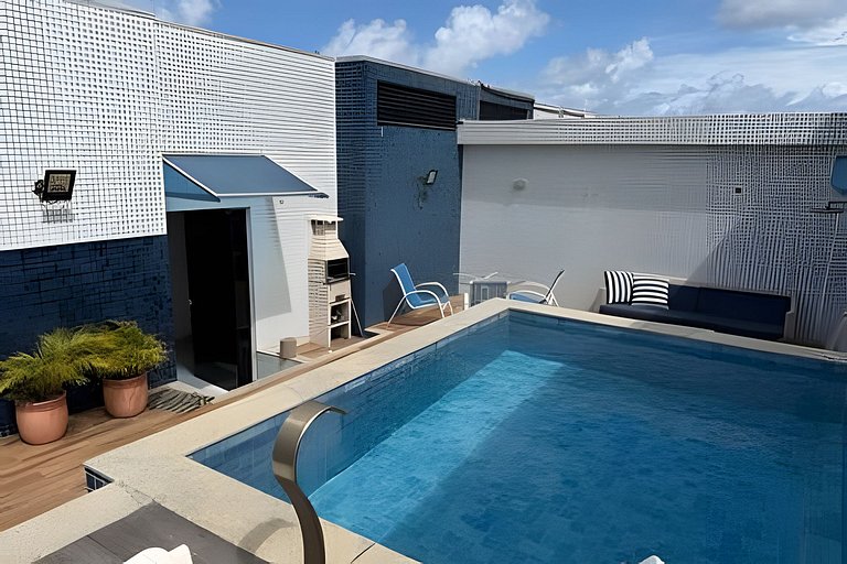 Duplex com Piscina e Vista Mar - Jd de Alah