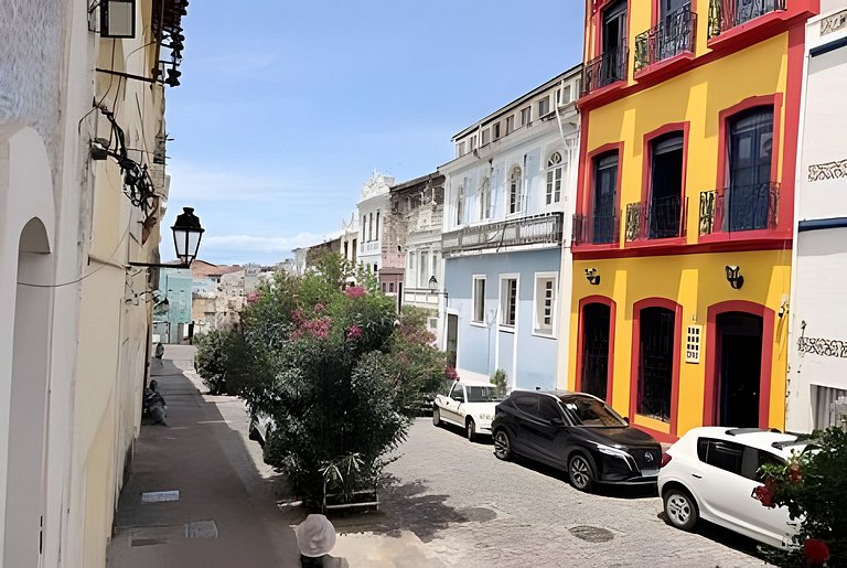 Triplex no Centro Histórico: Vista e Churrasqueira