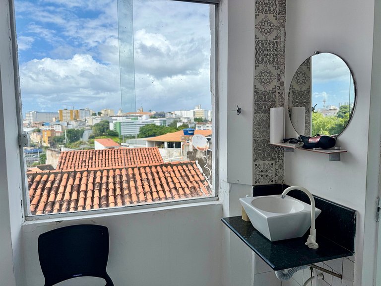 Triplex no Centro Histórico: Vista e Churrasqueira