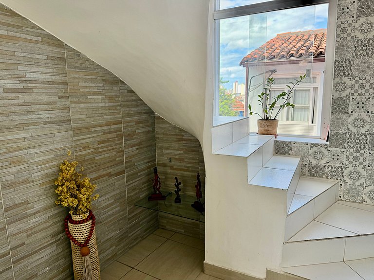 Triplex no Centro Histórico: Vista e Churrasqueira